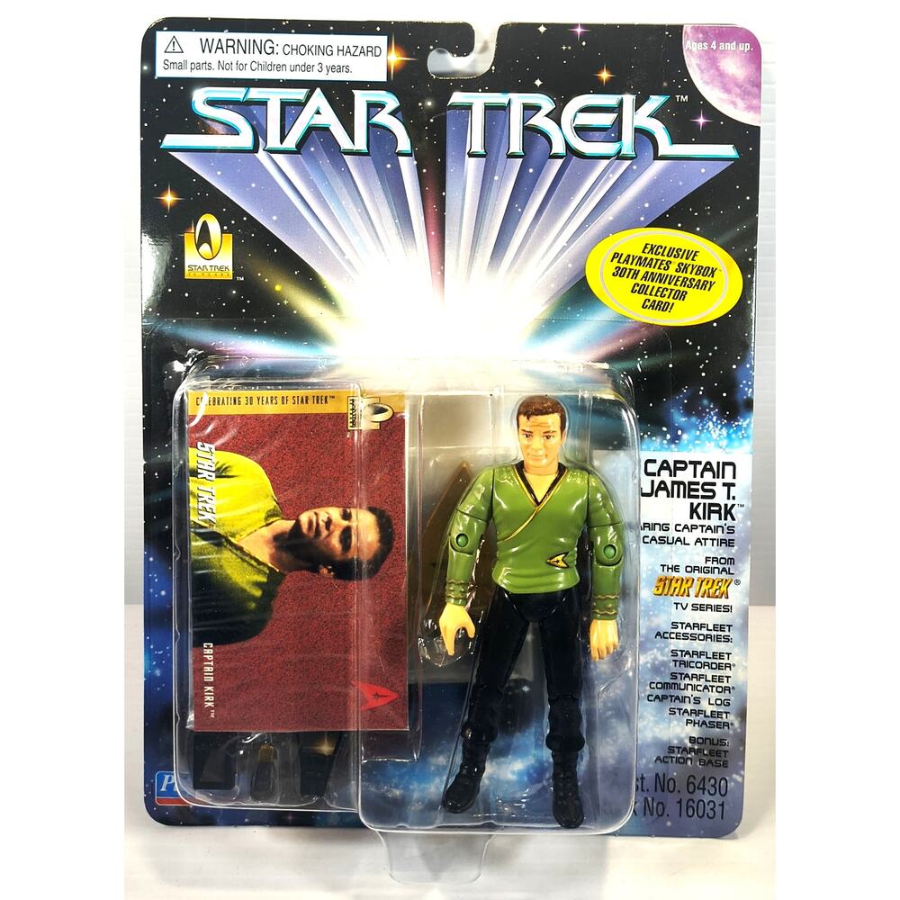 Playmates 1996 Star Trek The Original Series CAPTAIN JAMES T. KIRK, See Pics!